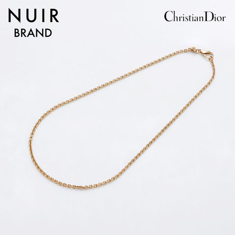 クリスチャンディオール Christian Dior チェーン ヴィンテージ ネックレス ゴールド WS9167