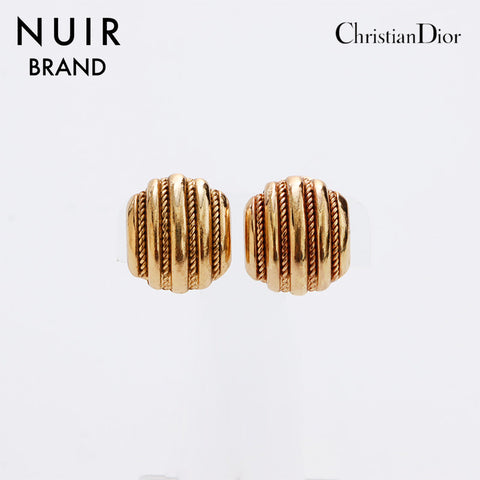 克里斯蒂安·迪奥（Christian Dior）复古圆形耳环黄金WS9171