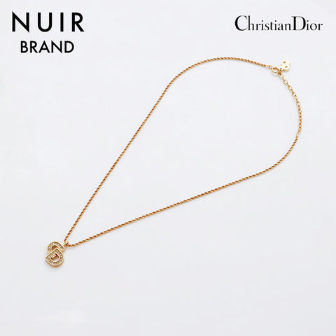 基督教Dior CD徽标水钻项链金WS9183