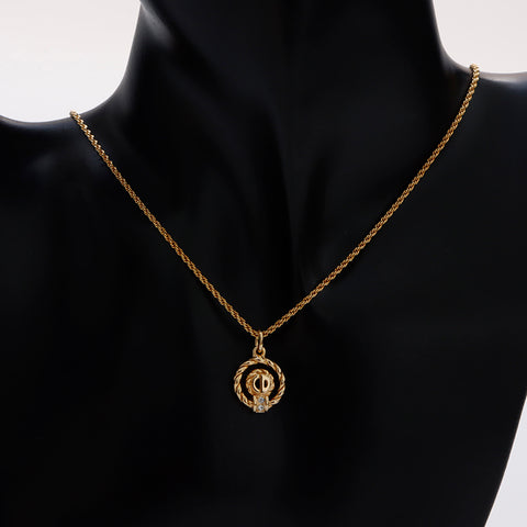 基督教Dior CD徽标项链Gold WS9185