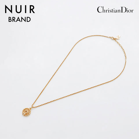 Christian Dior CD logo Necklace gold WS9185