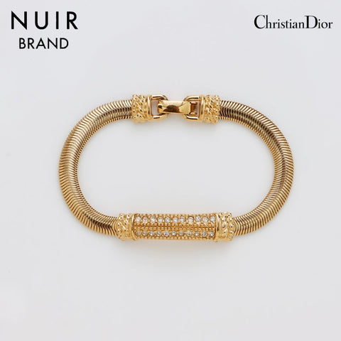 克里斯蒂安·迪奥（Christian dior）水钻连锁链老式手镯金WS9186