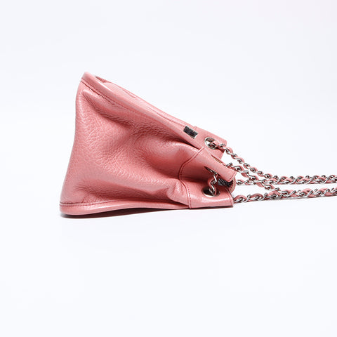 CHANEL No.8 Kalbslederkette 2,55 Kordelzugtasche Umhängetasche rosa WS9199