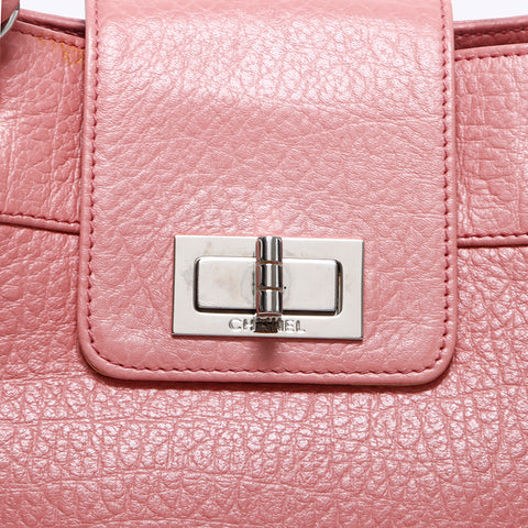 CHANEL No.8 Kalbslederkette 2,55 Kordelzugtasche Umhängetasche rosa WS9199