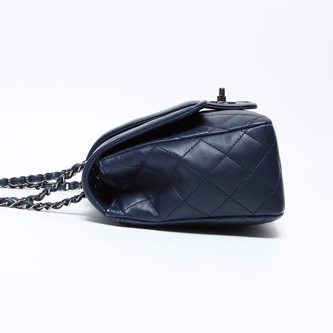 Chanel Chanel 23 Lambe Matelasse Coco Mark Sac épaule Navy WS9202