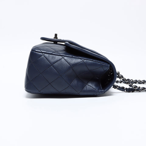 Chanel Chanel 23 Lambe Matelasse Coco Mark Sac épaule Navy WS9202