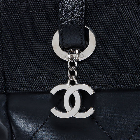 シャネル CHANEL 14番台 パリビアリッツトートPM トートバッグ ブラック WS9213