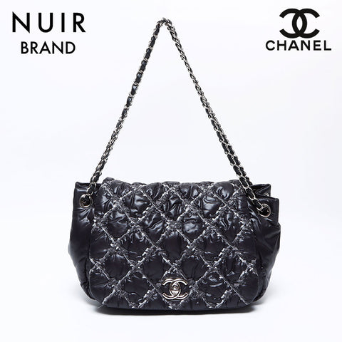 シャネル CHANEL 14番台 パリビザンス Wチェーン ショルダーバッグ ブラック WS9214