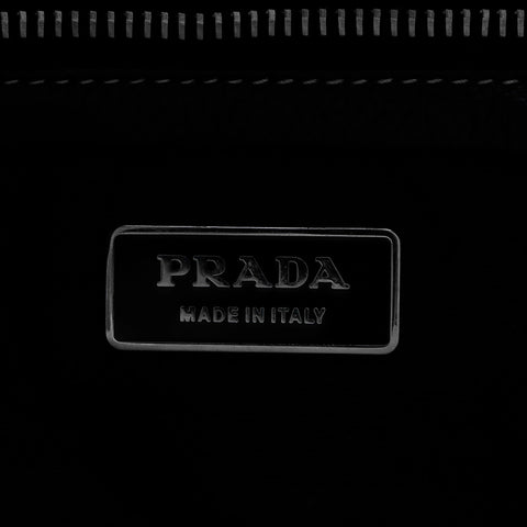 プラダ PRADA トライアングル レザー ハンドバッグ ブラック WS9231