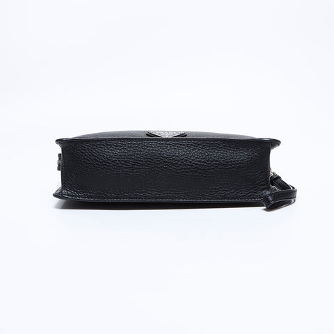 Prada Vitello City离合器袋黑色WS9232