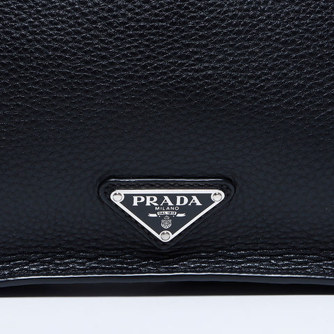 Prada Vitello City离合器袋黑色WS9232