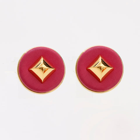 爱马仕Medor耳环粉红色金WS9234