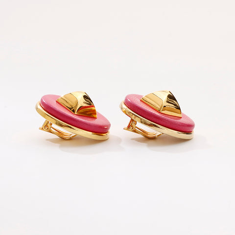 爱马仕Medor耳环粉红色金WS9234