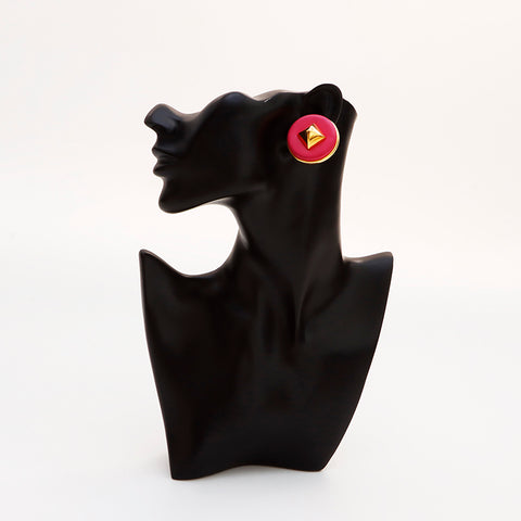 爱马仕Medor耳环粉红色金WS9234