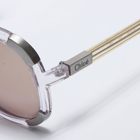 Chloé クリアフレーム サングラス クロエ Chloe クリアフレーム スクエア バタフライ型 サングラス