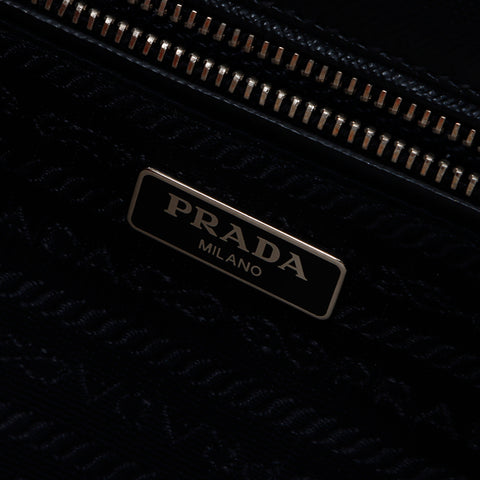 プラダ PRADA ナイロン キルティング チェーン ショルダーバッグ ブラック WS9256