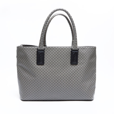 ボッテガヴェネタ BOTTEGAVENETA PVC マルコポーロ トートバッグ グレー WS9258