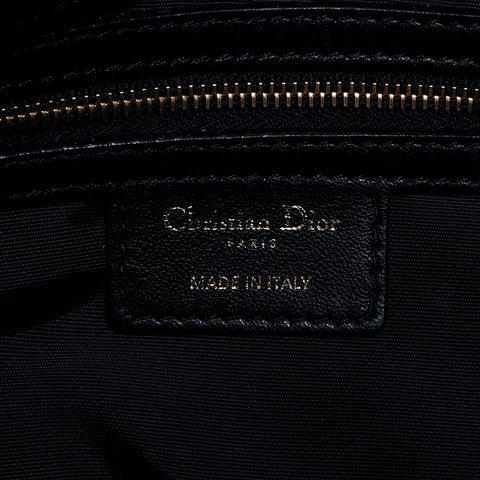 クリスチャンディオール Christian Dior カナージュ フラップバッグ ショルダーバッグ ブラック WS9261