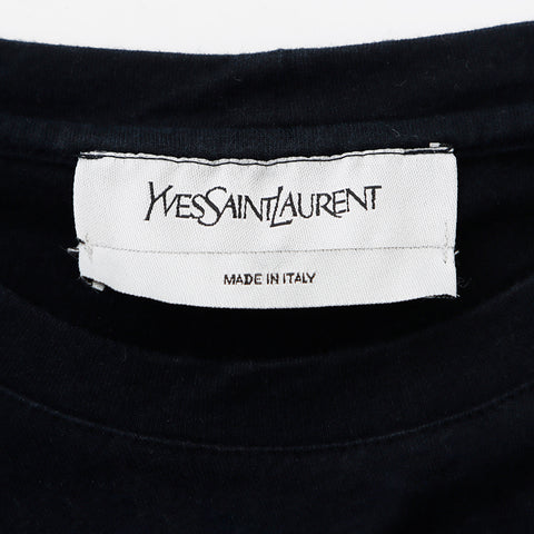 イヴ・サンローラン YVES SAINT LAURENT イヴ・サンローラン ロゴ 半袖Ｔシャツ ブラック WS9269