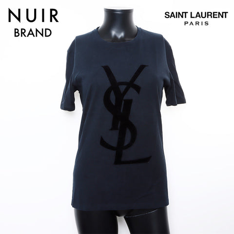 イヴ・サンローラン YVES SAINT LAURENT イヴ・サンローラン ロゴ 半袖Ｔシャツ ブラック WS9269