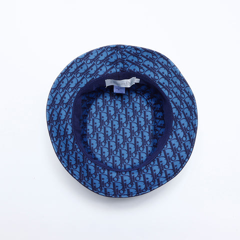Christian Dior Trotter Bucket Hat Cotton Size T4 hat blue WS9273