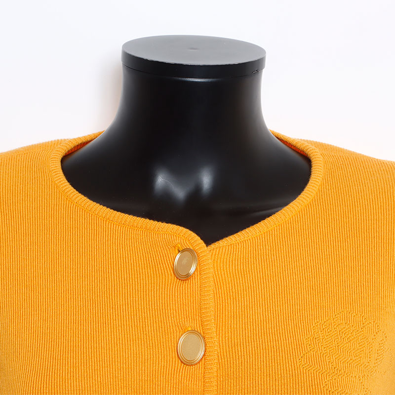 クリスチャンディオール Christian Dior イエロー 金ボタン