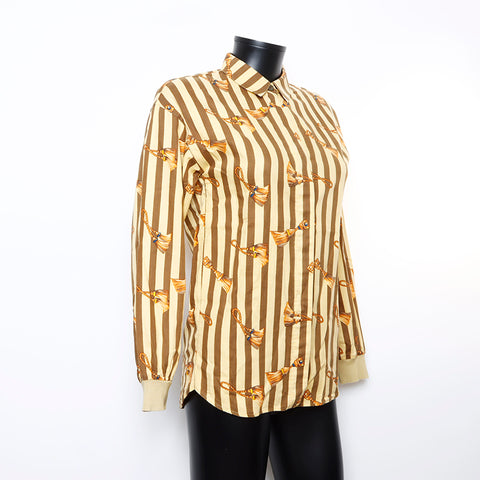 Christian Dior Multicolor Sleeve Ribs Long sleeve shirt yellow WS9279