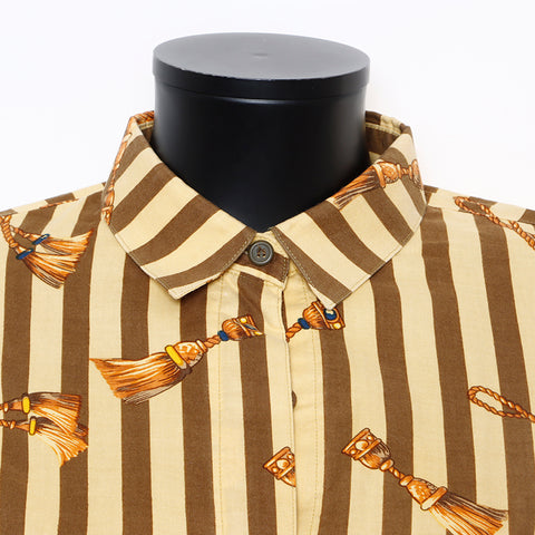 Christian Dior Multicolor Sleeve Ribs Long sleeve shirt yellow WS9279