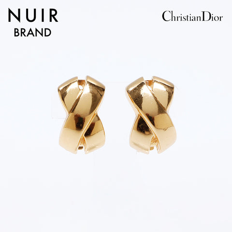 Christian Dior vintage Earring gold WS9286