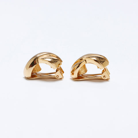 克里斯蒂安·迪奥（Christian Dior）复古耳环金黄金WS9286