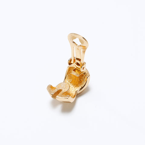 克里斯蒂安·迪奥（Christian Dior）复古耳环金黄金WS9286
