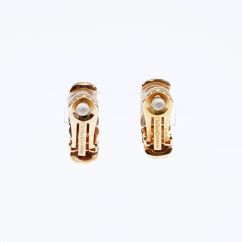 基督教Dior复古水钻耳环金WS9298