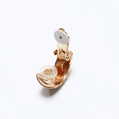 Christian Dior Vintage rhinestones Earring gold WS9298