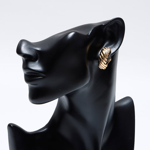 基督教Dior复古水钻耳环金WS9298