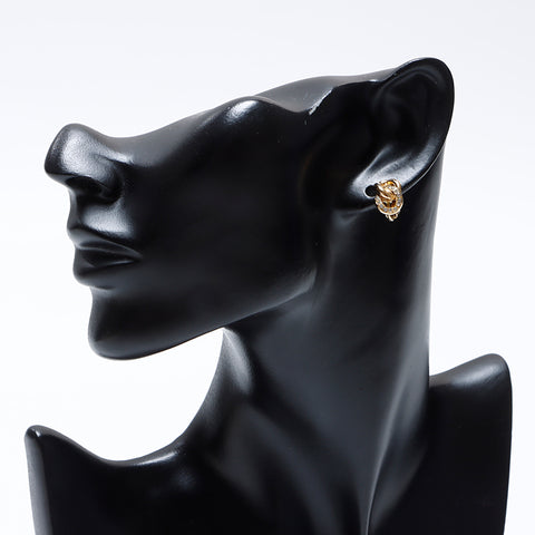 Christian Dior Vintage rhinestones Earring gold WS9302