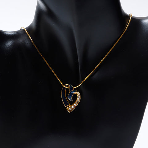 基督教Dior复古水钻项链金WS9303