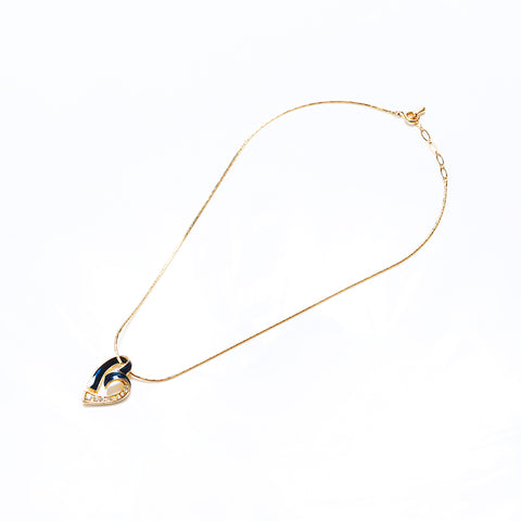 基督教Dior复古水钻项链金WS9303