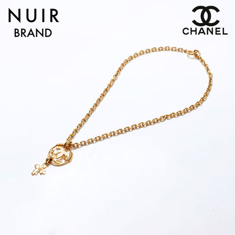 シャネル CHANEL 94P ココマーク クロス ブランドジュエリー ネックレス ゴールド WS9318 – NUIR VINTAGE