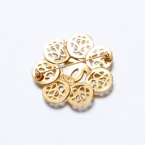 CHANEL 95A COCO Mark Metal Brooch gold WS9320
