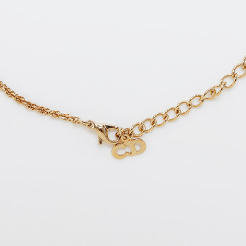 Christian Dior Ensemble de Collier Pierce en Strass Collier or WS9328