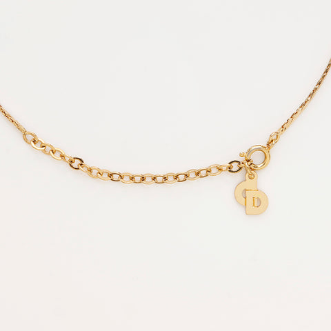 克里斯蒂安·迪奥（Christian dior）水钻心脏项链黄金WS9332