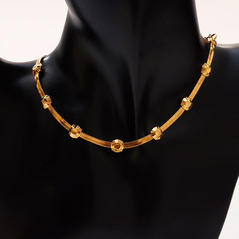 Christian Dior Collier chaîne vintage or WS9338