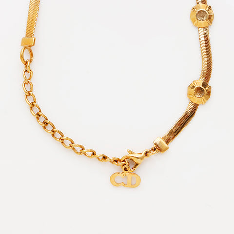 克里斯蒂安·迪奥（Christian Dior）复古链项链金色WS9338