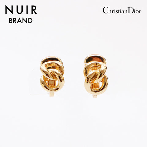 Christian Dior vintage Chain Ored Oreings Gold WS9339