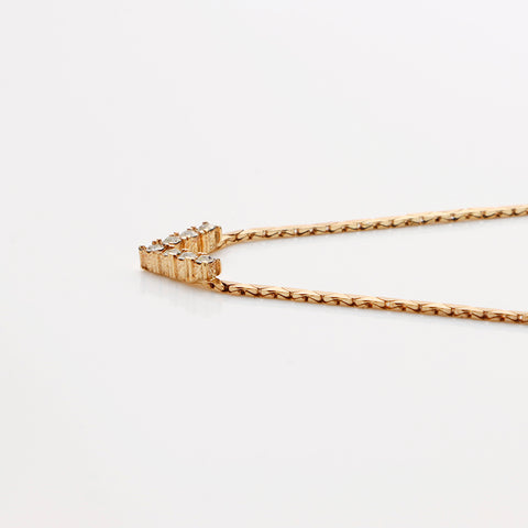 基督教Dior Rhinestone v Mark Vintage项链Gold WS9342