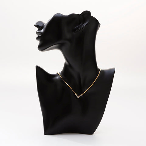 基督教Dior Rhinestone v Mark Vintage项链Gold WS9342