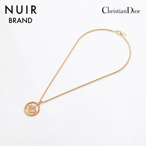 Christian Dior Vintage Logo Chain Collier Gold WS9345