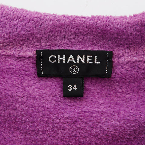 シャネル CHANEL Size:34 P62893 パイル ココマークボタン パイル カーディガン ピンク WS9357