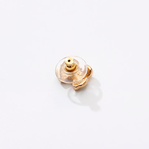 克里斯蒂安·迪奥（Christian Dior）老式水钻丝带耳环金金WS9362