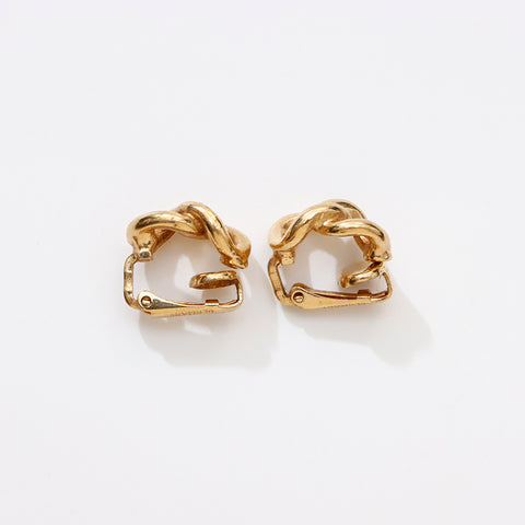 Christian Dior Vintage chain Earring gold WS9368
